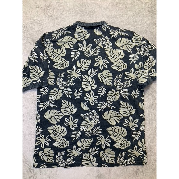 Vintage Tommy Bahama Men's Floral Short Sleeve Polo Shirt Size XL - Big&Tall - Picture 3 of 6
